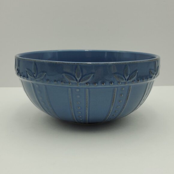 Signature Housewares Sorrento Mediterranean Blue Mixing Bowl Serving Bowl - Picture 1 of 6